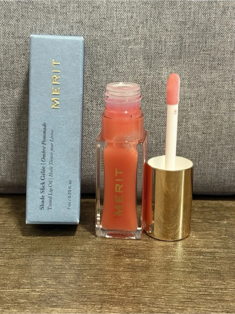 Merit Shade Slick Gelee Tinted Lip Oil In Jete- 0.23oz/7ml - NIB